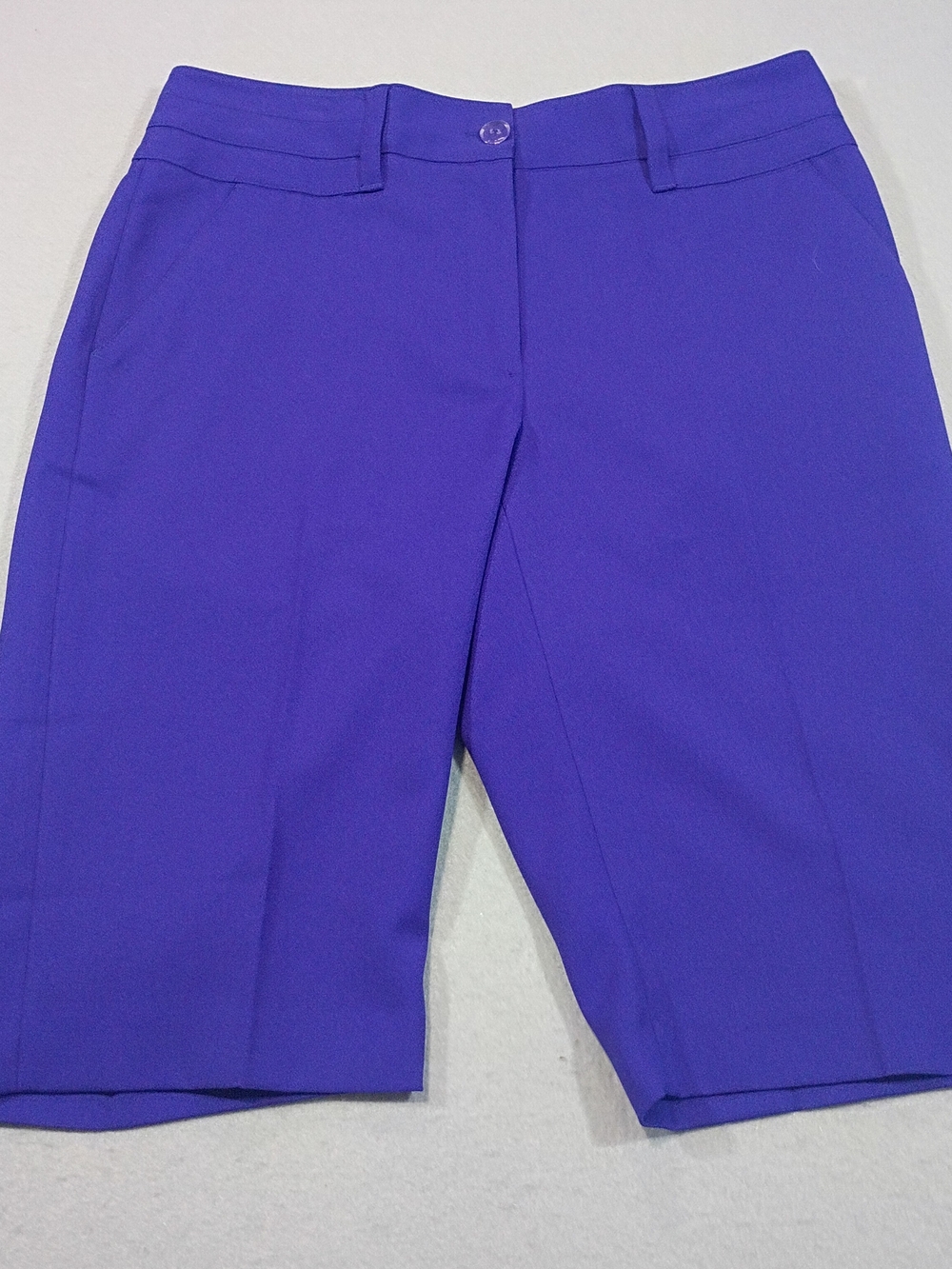 EP Pro Women's Purple Golf Bermuda Shorts Size 6 Solid Performance Polyester
